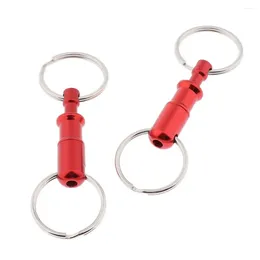 Keychains 2 Pack Of Double Quick Release With Separate Rings For Belt Gifts