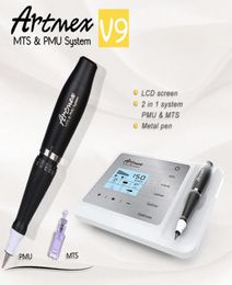 New Portable MTS PMU System Artmex V9 Permanent Makeup Tattoo Pen Machine Eye Brow Lip Rotary Beauty Spa6439098