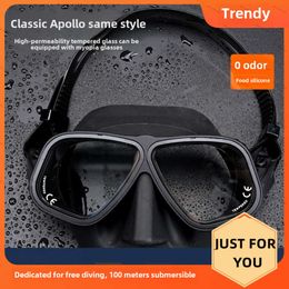 Apollo Diving Masks High Quality Professional Diving Masks the same free diving mirror deep diving lung Snorkelling waterproof anti fog myopia male and female adults