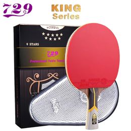 729 Ping Pong Racket Professional Offensive Table Tennis King 6 7 8 9Star ITTF Approved Paddle for Intermediate 240422