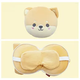 Pillow Cartoon Animal Multi Purpose Loveable Functional Travel 2-in-1 Eye Mask Portable