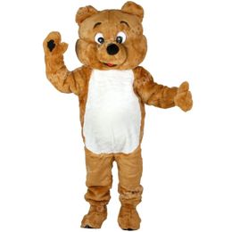 Christmas Cute Brown Bear Mascot Costume Cartoon Character Outfits Halloween Carnival Dress Suits Adult Size Birthday Party Outdoor Outfit