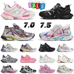 Runner 7 7.5 3 Designer Shoes Woman Track Runners Light Blue Pink Grey Silver Neon Yellow White All Black Older Ancien Tennis Shoe Sneakers Trainers Womens Mens Shoes