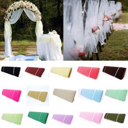 54 x120 FT 40 yards Tutu Fabric TULLE Bolt Pew Bow Craft For DIY Banquet Wedding Decoration Birthday Party Kids Baby Shower 281R
