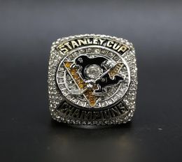 The Newest Real Pittsburgh Penguins Hockey Cup championship ring With Men Gift Shipping269341134