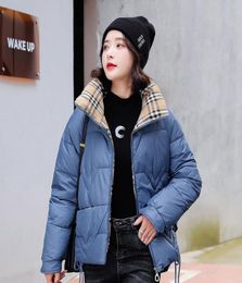 Women Jacket Parkas Down Coat Fashion Short Jacket Slim Thick Outfit Windbreaker Pocket Lady Warm Coats Outwear Girls highquality3656225