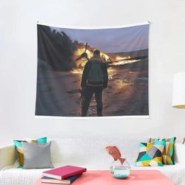 Tapestries Plane Crash Art Tapestry Wallpapers Home Decor Cute Room Decorations Aesthetic