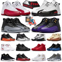 With Box outdoor basketball shoes mens trainers women sneakers Red Taxi Playoffs Gym Red Twist Celestial Gold men sports