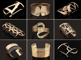 10pcslot Mix Style Gold Plated Crystal Rhinestone Bracelets Bangle For DIY Fashion Jewellery Gift CR0266391337