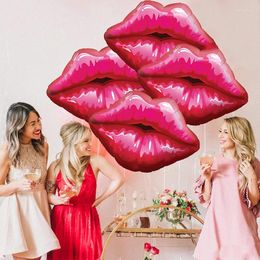 Party Decoration 5pcs Lips Giant Aluminium Foil Balloons For Red Heart Valentines Day Decor Wedding Birthday