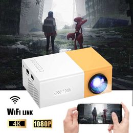 YG300 Mini Portable Projector with Ultra High Definition Memory Supports HDTMI USB and SD Outdoor Movie Home Theatre Projects J240509