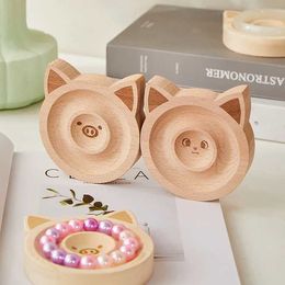 Jewelry Tray 1Pcs Wood Jewelry Display Tray Multipurpose Home Decor Container Bracelet Bangle Stand For Retail Shop Dresser Brooches show