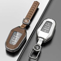 Car Key Zinc Alloy Car Remote Key Case Cover For Peugeot 2008 3008 4008 5008 308 408 508 Citroen C1 C2 C4 C6 C3-XR Picasso Grand DS3 DS5 T240509