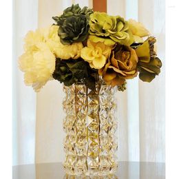 Vases Decoration Vase Modern Wedding Glass Crystal Minimalist Outdoor Garden Design Transparent Nordic Style Jarrones Home Decor