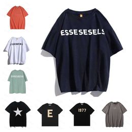 Designer mens T Shirt ESS FG tees 1977 brand essen shirt tials T Shirt Casual comfortable breathable half sleeve top fashion women shorts Cool Shorts Sleeve Clothes mb