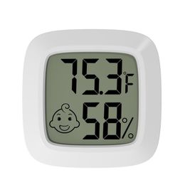 Updated Digital LCD Thermometer Hygrometer Temperature Humidity tester refrigerator Freezer Metre Monitor Baby Room Fahrenheit Celsius 2 Styles