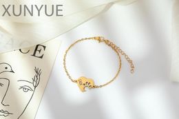 Link Bracelets XUNYUE Print Heart Name Bracelet Personalised Elegant Dog Pet Christmas Gift