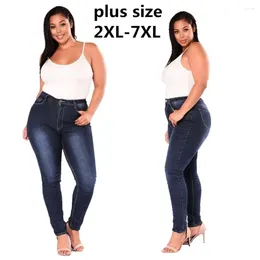 Women's Jeans Jean Woman Mom Pants Boyfriend For Women With High Waist Push Up Large Size Ladies Denim 7xl 2024