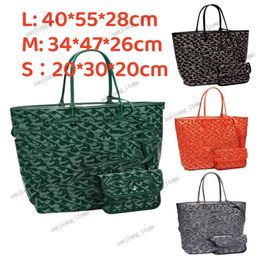 3 Sizes Go tote bag with pvc pouch Luxurys Designer Clutch large Shopping Bags Wallet card holder Women Men Big Size Handbag duffle weekend coated canvas leather 2024