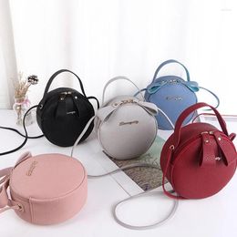 Shoulder Bags Round Design For Women 2024 Luxury PU Leather Handbags Small Crossbody Messenger Ladies Purses Fashion Single