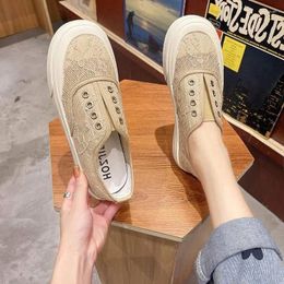 Casual Shoes Women Footwear Loafers Black Ladies Mesh Breathable Low Slip On Walking Price Daily Routine Vulcanised For A