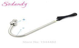Bipolar Electrode Electro Stimulation Prostate Stimulator Stainless Steel Anal Hook Electric Shock Anal Anchor Butt Plug TENS7155241