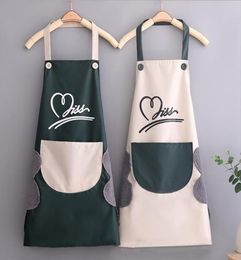 Apron Household Waterproof Handwiping KitchenHeart Love Polyester Adult Bibs Home s Accessory2679578