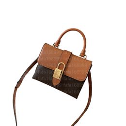 Handväskor crossbody väskor kvinnors affär en axel bokstäver låsbar avtagbar axelrem ficka topp 43577