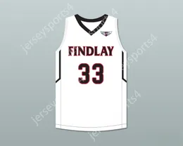 CUSTOM NAY Youth/Kids BOL BOL 33 FINDLAY PREP WHITE BASKETBALL JERSEY 2 TOP Stitched S-6XL