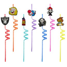 Novelty Items New Halloween 79 Themed Crazy Cartoon Sts Plastic Drinking For Pop Party Supplies Birthday Summer Favour Decorations Favo Otskq