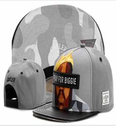 PRAY FOR BIGGIE leather gray baseball snapback cap hat men women sport hiphop mens womens bone gorras female hiphop 8024588