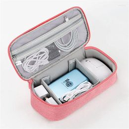 Storage Bags Travel Organizer Bag Cable Organizers Pouch Carry Case Portable Waterproof Single Layers For Cord