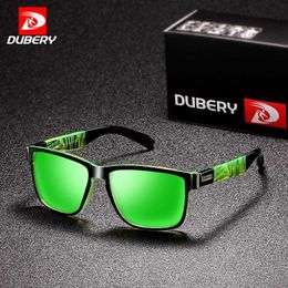 DUBERY 2020 Sport Sunglasses Polarised For Men Sun Glasses Square Driving Personality Colour Mirror Designer UV400 235O