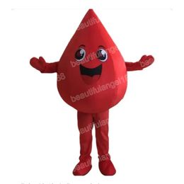 2024 High Quality Red Water Drop Mascot Costume halloween Carnival Unisex Adults Outfit fancy costume Cartoon theme fancy dress