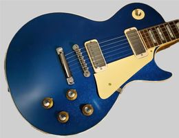 Custom Shop Limited 1968 Paul Mini Humbucker Blue Sparkle VOS Electric Guitar 2589