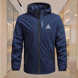 Men's Jackets Brand Clothing Jacket Plus Size Waterproof Hood Windproof Camping Sports Shirt