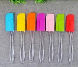 Silicone Cake Scraper Spatula Kitchen Dessert Jam Smear Spatula EcoFriendly Transparent Handle Baking Polisher Tool Butter Knife 4374606