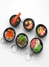 Simulation Food Keychain Rice Noodle Cake Creative Other Arts and Crafts Key chain Mini Bag Pendant5879342