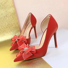 Dress Shoes Women's High Heels Luxury Shopping Heel Sandals Fashion Casual Wedding Bride 2024