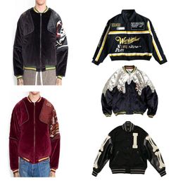 Jaqueta de grife moda de luxo de luxo jaqueta motocicleta jaquetas de rua de rua pesada bordando letras de algodão casaco de primavera