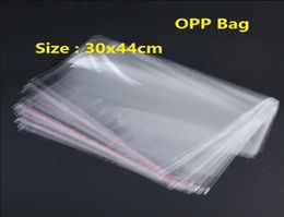 100pcs Transparent Clear Large Plastic Bag 30x44cm Self Adhesive Seal Plastic Poly Bag Toys Clothing Packaging OPP261c8434955