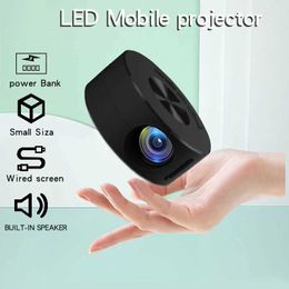 Projectors YT200 Mini Same Screen Projector HD Plug in Connexion to Phone Low Volume Large Screen Outdoor Party J240509