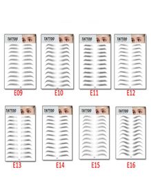 MP041 Eyebrows Sticker Water Transfer Hairlike Eye Brow Tattoo Stickers Long Lasting False Eyebrow Enhancers makeup tools7889338