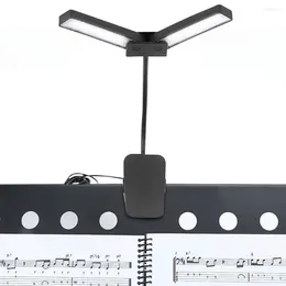 Table Lamps LED Music Stand Light Clip On Book Lamp Adjustable Rechargeable Studying For Grand Piano Reading