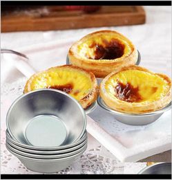 Bakeware Kitchen Dining Bar Home Garden Drop Delivery 2021 Egg Tart Mould Moulds Homemade Pie Quiche Baking Pan Pudding Mould Al9000996