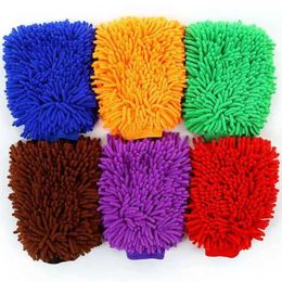 Towels Robes Multifunctional Chenille Cleaning Gloves for Kitchen and Bathroom Quick Dry Towel Soft Microfiber Car Cleaning Gloves