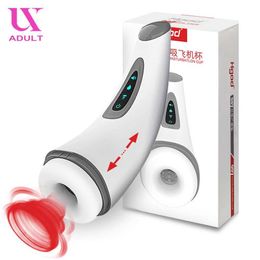 Other Health Beauty Items Automatic Male Masturbation Cup for Men Heating Strong Suction Pussy Realistic Vagina Blowjob Vibrator Voice Masturbator Y240503