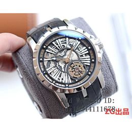 Designer Luxury Watches for Mens Mechanical Automatic Roge Dubui Excalibur King Series 46mm Solo Tourbillon Fashion Watch 6