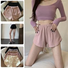 Women's Sleepwear Cool Safety Running Home Sleep Shorts Elastic High Summer Lace Underwear Bottoms Simple Drawstring Fitness Women