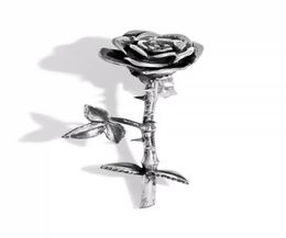 Independent Erd Style Silver Rose Earrings Stud New Men And Women Niche High Fashion Simple Trend Jewelry Accessories8587541